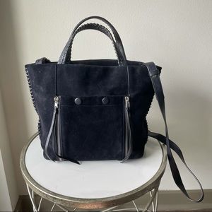 AllSaints Fleur de Lis East/West Convertible Tote